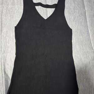 White House Black Market V-Neck Black Tank Top
